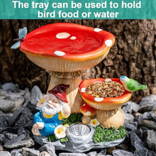 Load image into Gallery viewer, ZQQLITE Solar Gnome Statues Figurine Lights - Garden Lighting Outdoor Decorations, Gnome Sleeping Under Mushroom, Yard Art Lawn Ornaments for Porch Patio Balcony - Gnome Gifts for Women Mom