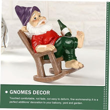 Load image into Gallery viewer, BESPORTBLE Outdoor Garden Gnome Dwarf Statue Resin Gnome Ornament Small Dwarf Ornament