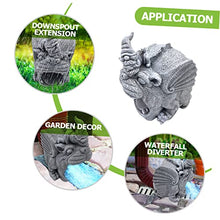Load image into Gallery viewer, Happyyami Garden Decor Gutter Downspout Extension Statue Gnome Downspout Cover Decorative Gutter Drain Cover Spout Decoration