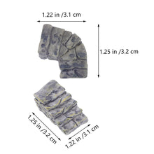 Load image into Gallery viewer, IMIKEYA 12pcs Miniature Stone Steps Fairy Garden Ornaments Small Ladder Dolls Figurines Dolls House Accessories Stone Walkway For Microlandscape Bonsai Decoration "
