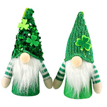 Load image into Gallery viewer, Ciieeo 4sets Patrick's Day Gnome Decorations Plush Garden Gnomes Ornaments for Outdoor Decor 2pcs*4