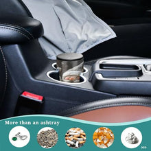 Load image into Gallery viewer, Winter Cute Gnome Snowman Car Smoking Accessory Portable Ashtray Smokeless Travel Ashtray with Lid, Ashtrays for Cigarettes Outdoor