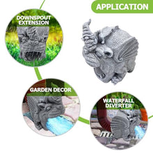 Load image into Gallery viewer, TOYANDONA Resin Garden Gnome Downspout Extender Weather Resistant Gutter Drain Spout Decoration Unique Garden Gnome Decor for Lawn and Outdoor Spaces for Waterfall Diversion