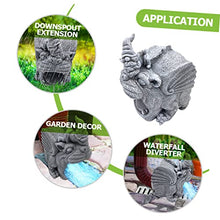 Load image into Gallery viewer, HYTROVE Resin Gnome Statue Downspout Extender Tool Durable Gutter Spout Splash Cover for Garden Practical Resin Downspout Extension for Outdoor Use Compact Sturdy Design