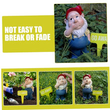 Load image into Gallery viewer, MERRYHAPY 1set Garden Gnome Statues Funny Resin Garden Decor for Outdoor Spaces for Festival and Daily Use Compact and Cheerful Gnome Figurine for Patio Decoration