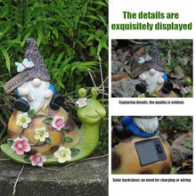 Load image into Gallery viewer, Solar Gnome Garden Statues, Solar-Powered Gnome Garden Lights, Whimsical Gnome Solar Statues, Outdoor Solar Gnome Figurines, LED Solar Gnome Garden Decorations, Solar Garden Gnome Lights, Decorative S