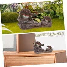 Load image into Gallery viewer, Vaguelly Miniature Creative Landscape Garden Animal Figurine Realistic Resin Turtle Statue for Outdoor Decor Unique Home and Garden Adds Elegance to Any Setting