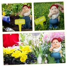 Load image into Gallery viewer, Happyyami 1set Garden Gnome Figurine Funny Resin Dwarf Statues for Outdoor Decoration Adorable Garden Supplies for Lawn and Patio Creative Landscape Art Decor