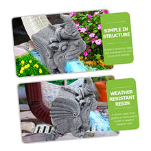 Load image into Gallery viewer, HYTROVE Resin Gnome Statue Downspout Extender Tool Durable Gutter Spout Splash Cover for Garden Practical Resin Downspout Extension for Outdoor Use Compact Sturdy Design