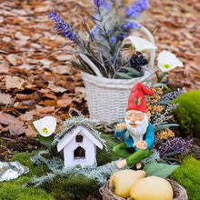 Load image into Gallery viewer, Statues, Garden Gnomes 6 Inch Christmas Ornaments Middle Finger Smoking Garden Gnomes Waterproof Resin Garden Gnome for Yard Patio, Lawn Garden Decorations and Gift
