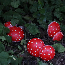 Load image into Gallery viewer, Mellshy Luminous Mushroom Garden Decorations Resin Mushroom Tree Hugger Glow in The Dark Mushroom Yard Decor for Outdoor Fairy Garden Micro Landscape Flower Pot Tree Decor