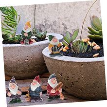 Load image into Gallery viewer, Ciieeo Decorative Garden Miniature Dwarf Adornments Resin Gnome Doll Dwarf Doll Ornament