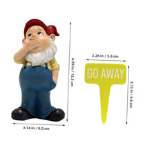 Load image into Gallery viewer, Yardwe 1set Small Gnome Figurine Garden Decor Resin Dwarf Statue for Lawn and Patio Cheerful Holiday Ornament for Home and Garden Decoration