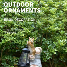 Load image into Gallery viewer, Garden Gnomes Statues - Dwarf Garden Statues with Integrated Solar Lantern - Funny Decorative Figures for Outdoor, Lawn, Patio, Balcony and Flower Bed