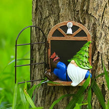 Load image into Gallery viewer, vomiceak Whimsical Fairy Garden Gnome Statue, Tree Faces Decor Outdoor -5.9 Inch, Funny Garden Tree Decoration,Ideal Patio Yard Lawn Porch Decoration