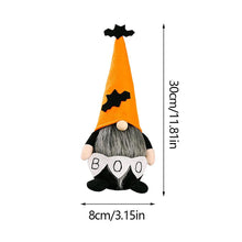 Load image into Gallery viewer, Halloween Decoration Gnomes,2PCS Gonk Gnome-Halloween Gnome Bat Plush Handmade Swedish Tomte Scandinavian Ornaments for Home Ornament Halloween Ghost Toy Window Shelf Desk Decor Pumpkin Bat Spider Hat