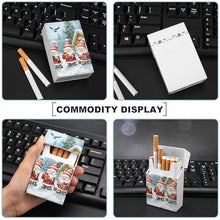 Load image into Gallery viewer, Christmas Gnomes Plastic Cigarette Cases Portable Smoking Storage Box Lightweight Cigarettes Holder for Men Women