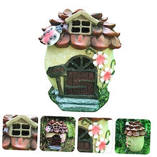 Load image into Gallery viewer, Toyvian 2 pcs Solar Powered Creative House Micro Landscape Ornament for Garden Outdoor Decor Unique Resin Glowing Adornment for Porch and Pathway Lighting