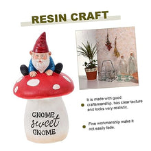 Load image into Gallery viewer, Happyyami Outdoor Gnome Doll Statue Resin Gnome Garden Ornaments Miniature Garden Decor Statue for