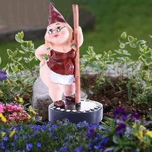 Load image into Gallery viewer, maxal Funny Garden Gnome Statue Dancing Gnome Garden Statue Long Lasting Creative Decoration Spring Garden Statue for Patio, Lawn, Garden, Yard, Art