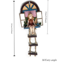 Load image into Gallery viewer, Fairy Angel Statue Garden Resin Angel Figurine Wall Hanging Decor Outdoor Garden Decor for Lawn Yard Patio Windowsill Garden Gifts