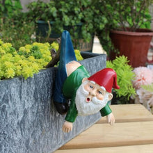 Load image into Gallery viewer, Mellshy Funny Gnomes Plant Pot Hanger Figurines Resin Hanging Gnomes Statue Planter Pot Decorations for Home Garden Patio Lawn Yard Ornaments