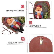 Load image into Gallery viewer, Toyvian 1Pc Old Man Garden Gnome Statue Pendant Funny Outdoor Tree Hanging Ornament for Courtyard Landscape Decor for Decoration and