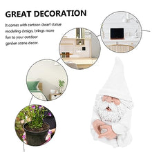 Load image into Gallery viewer, Happyyami Adorable Garden Gnome Statue Small Dwarf Figurine for Outdoor Decoration Hand-painted Resin Craft for Lawn Patio and Decor