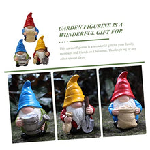 Load image into Gallery viewer, SUPVOX 3Pcs Resin Gnome Garden Statues Set Outdoor Garden Gnome Ornaments Colorful Fairy Figurines for Lawn Decor
