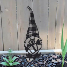 Load image into Gallery viewer, 4pcs Metal Garden Gnomes Outdoor Funny Gnome Statues for Yard Art Large Size Decorative Garden Stakes