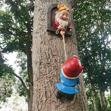 Load image into Gallery viewer, DDLUZQual Funny Garden Gnome,Climbing Gnome Tree Hugger Decor Tree Sculpture Garden Decoration Elf Out The Door Tree Hugger Garden Yard Decorations Resin Garden Statue Outdoor Decor