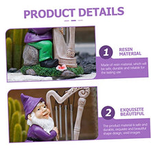 Load image into Gallery viewer, Happyyami Gnome Garden Decor Statue Solar Gnomes for Outdoor Unique Ornament for Yard
