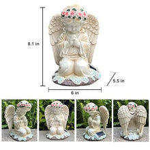 Load image into Gallery viewer, YODY Solar Garden Statues Outdoor Decor- Yard Decorations for Patio, Balcony, Backyard, Lawn Ornaments - Angel Figurines with LED Light- Unique Birthday House Warming Gifts for Women, Mom, Grandma