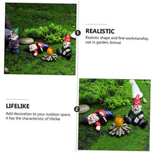 Load image into Gallery viewer, MERRYHAPY 4pcs Miniature Dwarf Adornments Resin Garden Gnomes for Landscape Decor Unique Dwarf Bonfire Figurines Realistic and Garden Decorations