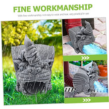 Load image into Gallery viewer, HYTROVE Resin Gnome Statue Downspout Extender Tool Durable Gutter Spout Splash Cover for Garden Practical Resin Downspout Extension for Outdoor Use Compact Sturdy Design