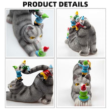 Load image into Gallery viewer, Cat Gnomes Garden Statues,Cat Sculpture Decorations Outdoor Lawn & Yard Figurine,for Women Mother Kids,Cat Lover Gifts,Patio, Balcony, Yard, Lawn Ornament