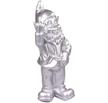 Load image into Gallery viewer, STOOBZ PP 005ZI 15 x 12 x 32 cm Cheeky Garden Gnome Figure for Home and Garden - Silver