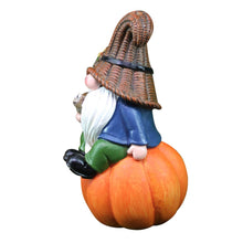 Load image into Gallery viewer, Happyyami Naughty Garden Gnome Statue Adorable Resin Sculpture for Home Patio Decor Unique Festive Ornament for Christmas Holidays Lovely Gnome Garden Decoration