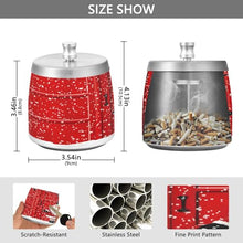 Load image into Gallery viewer, Cute Gnome Santa Claus Red Ashtray Women, Stainless Steel Ashtray with Lid, Ash Bucket with Lid Outdoor