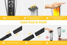 Load image into Gallery viewer, Ultrazar Solar Lights Outdoor Garden, 6 Pack Tall Solar Flickering Dancing Flame Lights, IP65 Waterproof Solar Torch Lights Landscape Lighting Auto On/Off for Garden Patio Yard Pathway Lawn