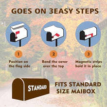 Load image into Gallery viewer, Zifmrtrwn Fall Mailbox Covers Autumn Gnome Letter Box Cove Magnetic Waterproof Mail Wraps for Outdoor Yard Garden Oversized Fall Mailbox Decor-21 x18