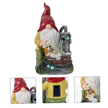 Load image into Gallery viewer, Happyyami 1pc Solar Gnome Light Garden Gnome Ornament Lamp Dog Themed Outdoor Decor for Lawn and Backyard Unique Design for Home Decoration