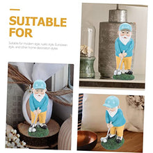 Load image into Gallery viewer, FONDOTIN Golfing Gnome Statue Resin Ornament Garden Lawn Patio Decor Gnome Decorations for Home