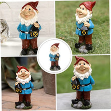 Load image into Gallery viewer, BESPORTBLE 1pc Adorable Dwarf Resin Garden Ornament for Decor and Lightweight Gnome Statue Charming Desktop and Patio Decoration for Home Office