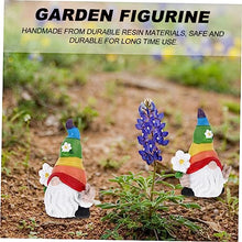 Load image into Gallery viewer, Kisangel 2pcs Garden Gnome Doll Figurine Adorable Resin Ornament for Home Decoration for Tiered Tray Desk Table Garden Layout Craftsmanship Brings