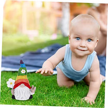 Load image into Gallery viewer, Kisangel 2pcs Garden Gnome Doll Figurine Adorable Resin Ornament for Home Decoration for Tiered Tray Desk Table Garden Layout Craftsmanship Brings