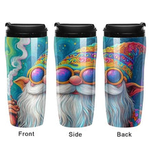 Load image into Gallery viewer, Gnome Smoking Colorful Coffee Tumbler Travel Mug Insulated Cute Tea Cup with Lid Reusable Cafe for Hot/Ice Drinks 350ml