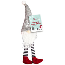 Load image into Gallery viewer, Tech Island Hanging Gonk 40cm Christmas Plush Gonk Gnome Hanging Knitted Hat Scandinavian Santa Home Decoration, Sequins Tomte, Winter Table Ornament, Holiday Presents (Grey)