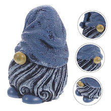 Load image into Gallery viewer, Happyyami Resin Gnome Statue for Garden Decoration Charming Dwarf Figurine Hat Unique Home Ornament for Christmas and Year Outdoor Decor