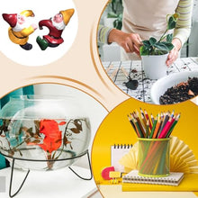 Load image into Gallery viewer, Min GNOME Pot Decorations - 2X Resin Climbing Figurines, Cute Garden GNOME Statues | Fairy Garden Accessories Pots, , Indoor Outdoor Decoration, Small